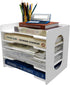 Natwind Office Paper Organizer - 5-Tier Desktop Organizer File Holder for Home Office School