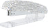 Pasted Diamond Crystal Handmade Bling Stapler for Office, School, or Home (White & AB)