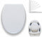 MinSha V/O-Shape Round Toilet Seat with Soft Close - Heavy Duty 17 Inch