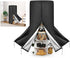 Floweringbeter Rotating shoe rack cover made of sturdy oxford fabric and PU coating, includes a UV resistant layer