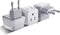 Ceptics European Travel Plug Adapter, Ultra Compact Charger for USA to Type C Countries such as Italy, White