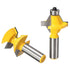 Yakamoz 1/2" Shank Tongue and Groove Router Bit Set, 2Pcs, 120 Degree Woodworking Cutter Tool