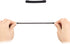 YR Soft Silicone Eyeglasses Temple Tips Sleeve Retainer, 5 Pairs - Anti-Slip Comfort for Glasses, Black