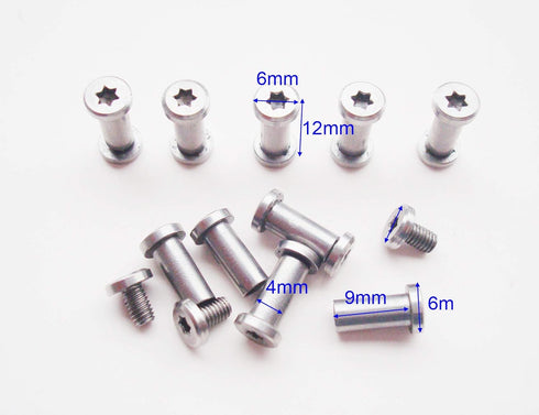 5Afashion EDC Knives handle pivot pin screw,survival knife rivets pocket folding knife shaft fasteners,pack 10 sets by FIEIJ