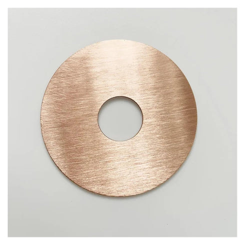 Boartechs Copper Bubble Plate Copper Overflow Cap 3" Sanitary Red Copper Bubble Perforated