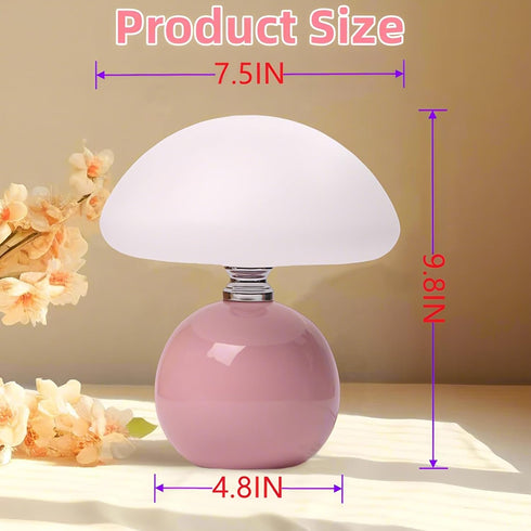 Stands,3 Mushroom Lamp for Bedroom Living Room,Mushroom Table Lamps for Bedside Night Color Temperature Desk Small