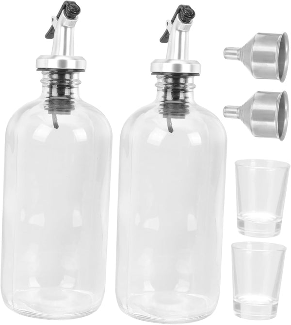 LIFKOME 1set Glass Mouthwash Dispenser Set Bathroom Decor Boys and Girls Mouthwash Hotel