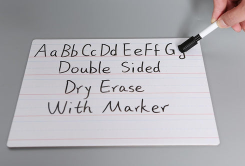 Dry Erase Lined Whiteboard for Kids, White Board with Lines for Writing, Handwriting Practice Board for School Supplies