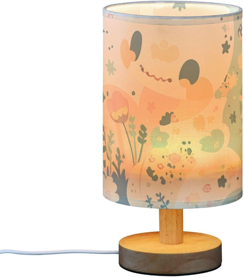 Amooorous Cartoon Baby Dinosaur Childlike Doodle Style Pastel Colors Bedroom Nightstand Lamps Baby Night Light for Home