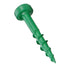 ARMOR TOOL Pocket Hole Screws - 1" Coarse Thread Screws, 100 Piece with Green Color Coat & Square Drive
