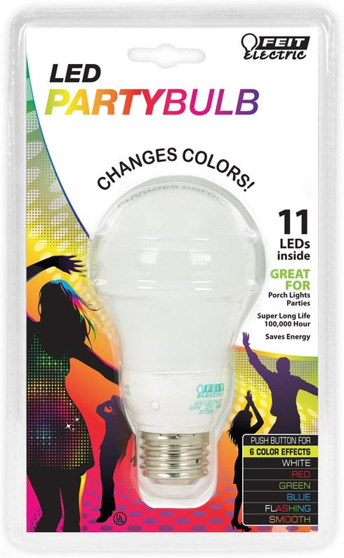 Feit Electric A19/LED/PARTY Novelty LED A19 Party Bulb by Feit Electric