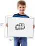 TSJ OFFICE Dry Erase Whiteboard - 12 X 16 Inches Portable Magnetic Whiteboard with Hooks for Office, Home, School