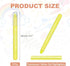 6 Pack PATIKIL Fluorescent Yellow Highlighters, Gel High Lighters No Bleeds Highliters Pens Wax Crayon Neon Clear View