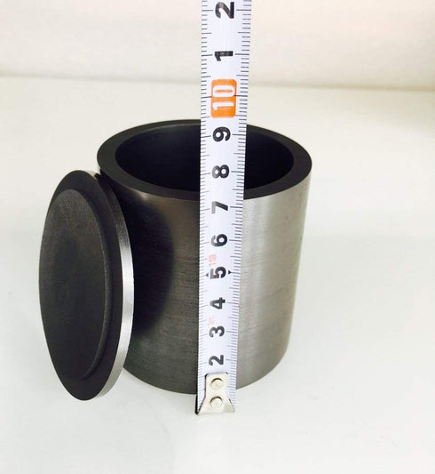 OTOOLWORLD Smelting Lab Graphite Crucible with Cover, 100MMx100MM