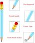 Outus 72 Pieces Golf Pencils, Half Pencils with Eraser for Baby Shower, Bridal Shower, Wedding, Golf, School Office