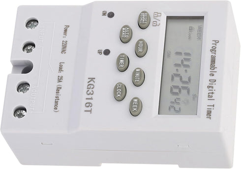YWBL-WH Microcomputer Time Control Switch KG316T 220V Programmable Digital Timer Switch 1Min - 168H