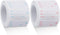 Outus 1000 Pcs Dissolvable Food Labels for Container, Removable Canning Stickers, 500 Labels Per Roll, Red and Blue
