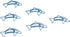 100 Count Dolphin Shaped Paper Clips Great for Paper Clip Collectors or Office Gift - Comes in Round Tin with Lid and Gift Box (Teal) by Butler in the Home