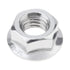 M8 x 1.25mm Serrated Flange Hex Lock Nuts, 20pcs Hexagon Flange Nuts, 304 Stainless Steel, Full Thread, DIN6923 Standard