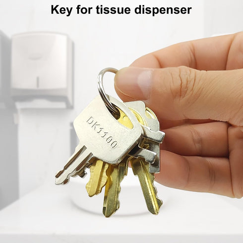 AYWFEY 6 1100, 2055, 74, 770301, E114 Pcs Universal Paper Towel Dispenser Key, Replacement Key Compatible with Tork SCA
