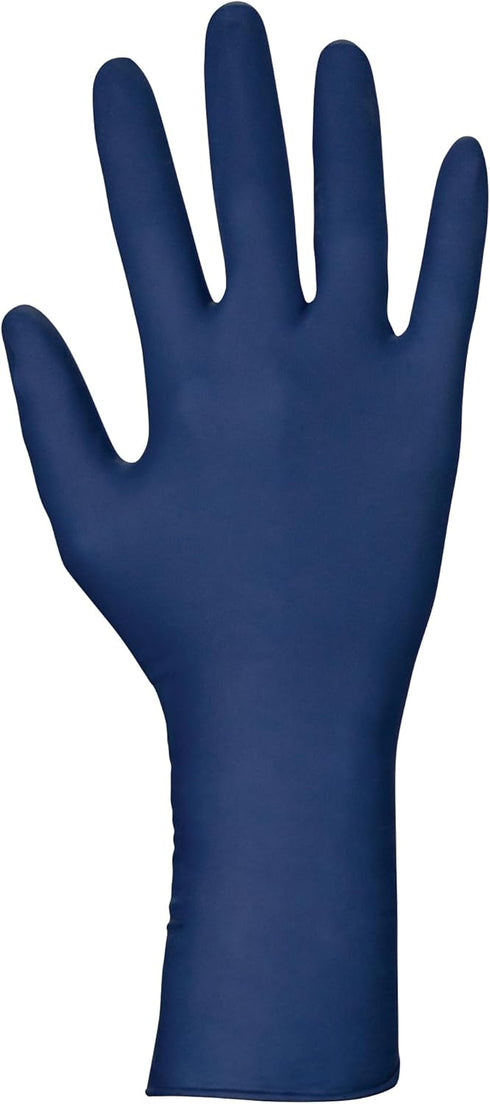 Thickster Powdered Latex Disposable Gloves, Size X-Large, Blue, 50 Pack, 14 mil Thickness, Fully Textured Grip