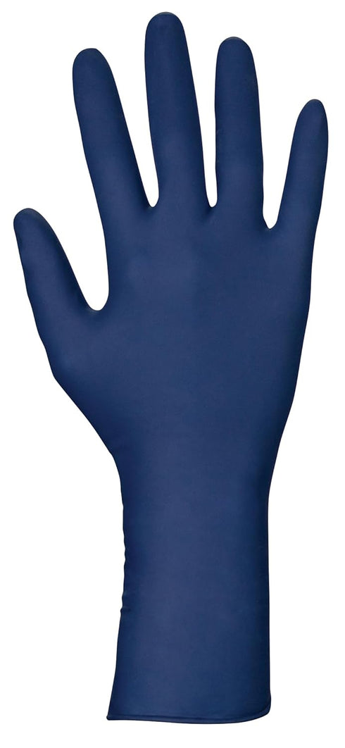 Thickster Powder-Free Exam Grade Latex Disposable Gloves, Size Large, Blue, Pack of 50 (6603-20)