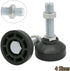 BE-TOOL 2 M16 60 MM 60 MM Pcs Cabinet Adjustment Support Feet with Plastic Round Base Design x x Easy to Adjust for TV