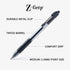 Zebra Pen Z-Grip Retractable Ballpoint Pen, Medium Point, Black Ink, 18-Pack, Model 22218