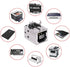 MXRS USB Female Type-B Port 4-Pin Right Angle PCB DIP Jack Socket 10 Pack
