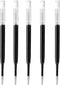 DunBong G2 Gel Ink Pen Refills, 0.5mm Fine Point for Retractable Gel Pens, Pack of 5 (Black)