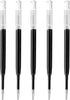 DunBong G2 Gel Ink Pen Refills, 0.5mm Fine Point for Retractable Gel Pens, Pack of 5 (Black)