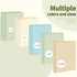 SUNEE 3 Ring Binder 1.5 Inch Clear 1 1/2 Inch View Binder 4 Pack PVC-Free for School or Office Supplies, Neutral