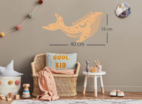 Slumber Light Personalized | Night Light for Baby and Child - Wooden Wall Lamp for Boys and Girls | Led Decoration Gift