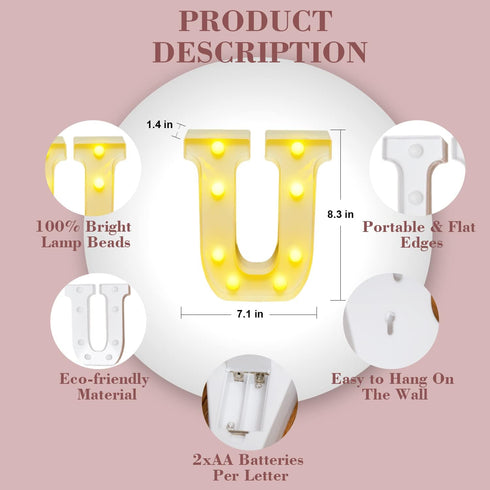 24Pcs 1000Pcs 30Pcs Homemory I Love U Light Up Letters Proposal Decorations, I Love U Sign with Flameless Candles Red