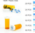 Pill Bottles with Child Resistant Cap, 12pcs Amber Prescription Vials for Personal Medication & Pharmacy