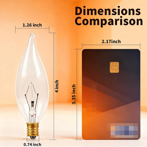 12-Pack Bulbs 60W 2700K, 650 Bulb CA10 E12 Dimmable COLWATT Candelabra Light Warm White Lumen Candle Chandelier
