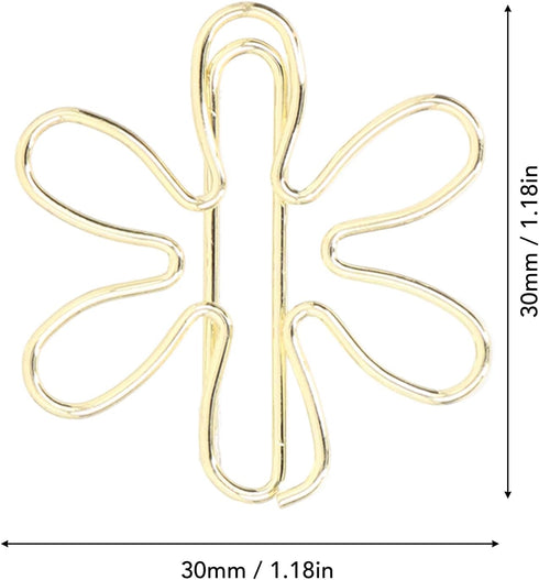 Cute Paper Clips, 100pcs Funny Planner Clips, Innovative Design, Anti Rust Gold Paper Clips for Office, Home, School
