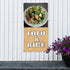 Fastasticdeals 4 Grommets 48x24Inches Vertical Vinyl Banner Multiple Sizes Tofu and Rice Food Fair Restaurant Cafe