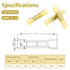 150 Pcs Waterproof Insulated Heat Shrink Butt Connectors, AWG12-10 for Automotive Marine