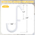 30 Pcs White Pegboard Hooks, Metal Storage Tool Accessories for Keys, Jewelry, Utensils, Compatible with IKEA Skadis