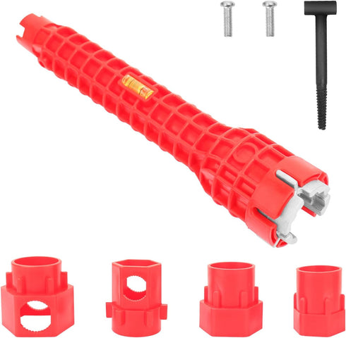 14-in-1 Multi-functional Sink Wrench: Faucet and Sink Installer Tool for Installing Pipes under Bathrooms and Kitchens