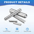uxcell 40Pcs 3mm 22mm 304 GB831, x Dowel Pins, Stainless Steel Cylindrical Round Head Shelves Support Pegs Locating Pin