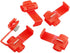 ZYAMY 50pcs Scotch Lock Quick Splice Wire Terminals, Cold Pressed Insulated Snap Lock Connectors for AWG 16-22