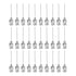 30pcs 21Gauge Stainless Steel Dispensing Needles, 1" Blunt Tips Luer Lock for Thick Liquids