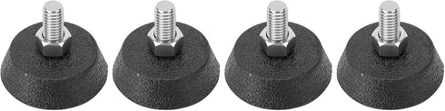 4PCS Furniture Leveling Feet, Screwin Adjustable Levelers with Nonslip Rubber Pads for