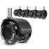 Heavy Duty Office Chair Wheels, Replaces Mat Rubber Casters for Hardwood Floors and Carpet, Set of 5