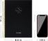 FLYING EAGLE Large Blank Spiral Notebook Journal, 8.5 x 11, 210 Pages, Hardcover Sketchbook for Men Women, Black