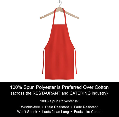 Pack Arkwright Bib Aprons Bulk - Long, Oversized Professional Restaurant Quality, Unisex Kitchen Work Apron for Chefs
