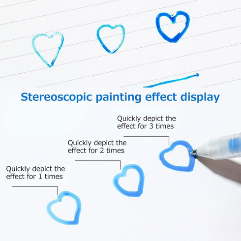 Generic 3D Sets, 2026 3D 3D (6 Jelly Gel Pens New Jelly Glaze Glossy Pens, Colored Gel Pen Suitable for Writing on