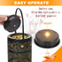2 PCS Upgraded Solar Light Replacement Top for Outdoor Hanging Lanterns, 4.13 inch Warm White LED Solar Panel Lantern